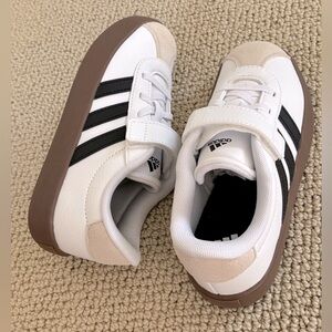 New Adidas Kids VL Court 3.0 EL C - White and Black Sneakers
